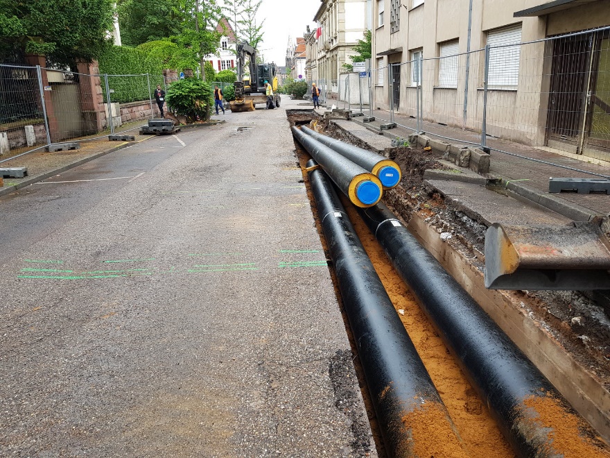 Photos. Forbach : le chantier de rénovation du réseau de chauffage urbain  bat son plein